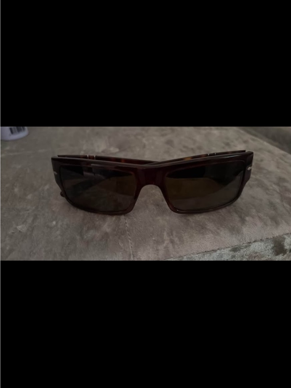 Persol Brown Tortoiseshell Sunglasses with Dark Lenses